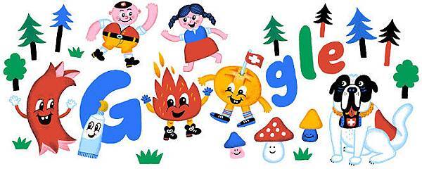 2014年瑞士國慶日-google doodle