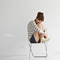 NICCI - 兔毛條紋連帽針織外套*2色【NIC00063D】 