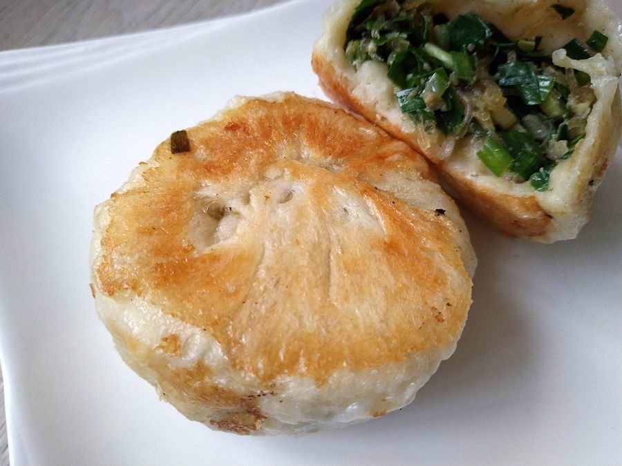 P哥水煎包-韭菜內餡 南投美食小吃-P哥水煎包