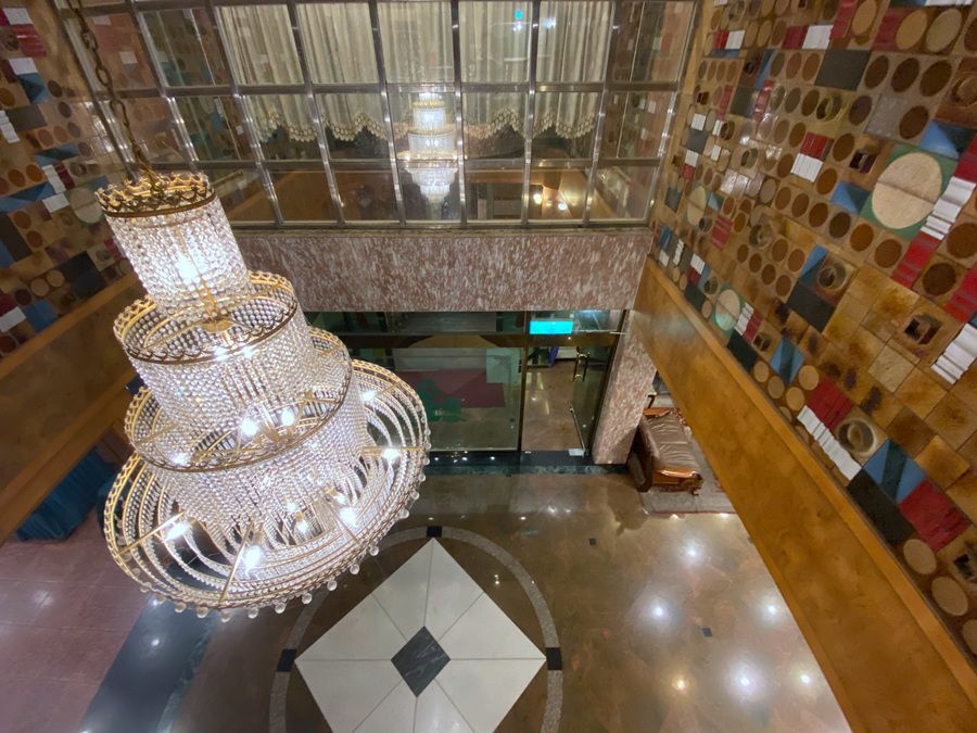 廬山溫泉住宿-名廬假期大飯店-大廳水晶燈