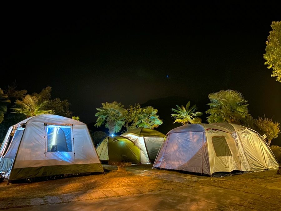 阿里山雲景露營區-夕陽雲海宛若仙境美景,阿里山林深深森呼吸.