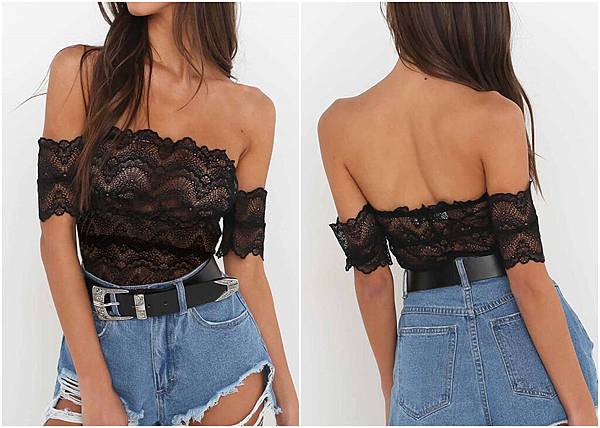 990144Black Lace Off Shoulder Jumpsuits Sexy Lingerie 1.jpg