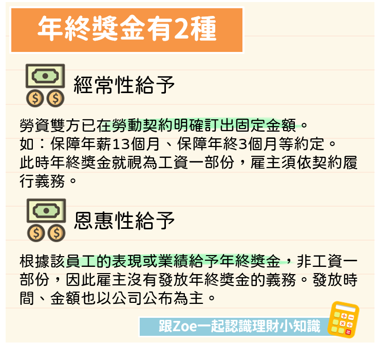 年終獎金》年終獎金會扣稅嗎？7大問題全解答！ @ 跟Zoe一起認識理財小知識:: 痞客邦::