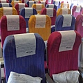 曼谷航空的彩色座位
